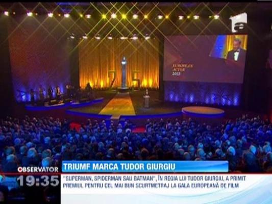 Regizorul Tudor Giurgiu, castigatorul premiului pentru 'Cel mai bun scurtmetraj' la Oscarurile europene