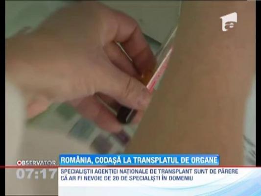 Romania, codasa in Europa la numarul de donatori aflati in moarte cerebrala