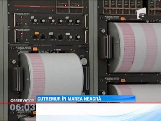 Un seism cu magnitudinea de 4,8 pe scara Richter a avut loc in Marea Neagra
