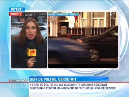 12 sefi de politie din Olt si adjunctii lor, cercetati disciplinar