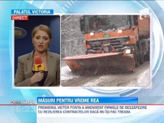 Comandamentul de iarna s-a intrunit la Guvern