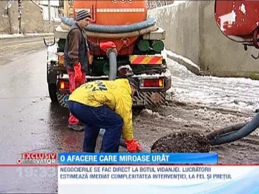 Afacerea vidanja, profitabila la marginea Bucurestiului