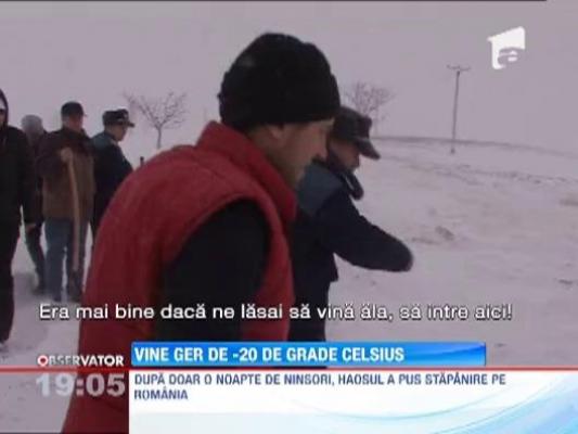 Turisti in nameti, fara salvare. Vine ger de -20 de grade Celsius