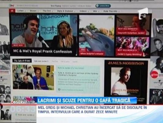 Interviu realizat cu autorii farsei de la spitalul in care era ducesa de Cambridge