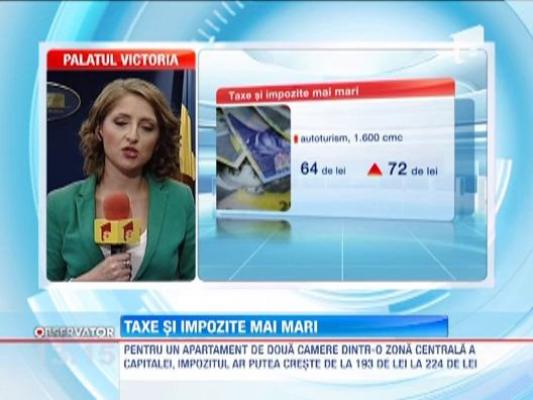 Taxe si impozite mai mari de anul viitor