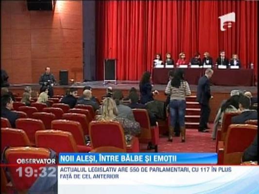 Noii deputati si senatori, intre balbe si emotii