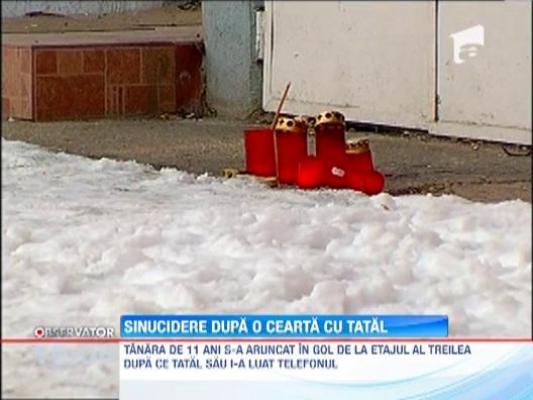 Fiica unui politist din Giurgiu s-a sinucis, dupa ce barbatul i-a luat telefonul mobil