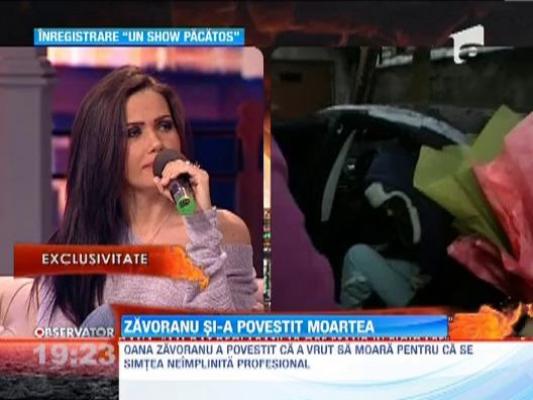 Oana Zavoranu a vrut sa se sinucida pentru ca si-a ratat cariera