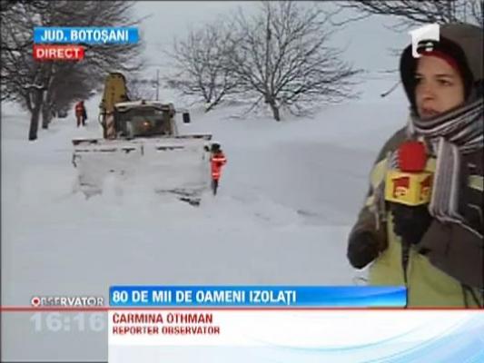 80 de mii de oameni sunt inca prizonieri in propriile case in judetul Botosani