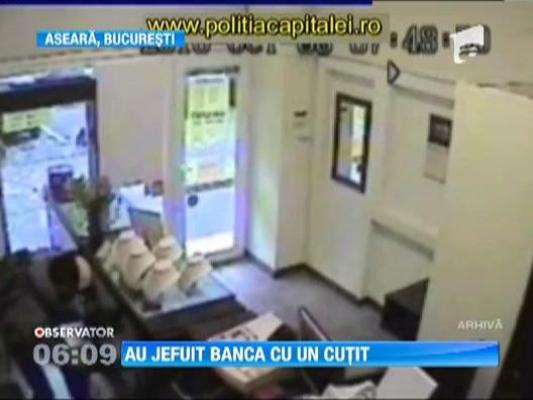 Jaf la o banca din Bucuresti