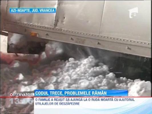 Drumuri intregi blocate de troiene si trenuri care au avut intarzieri de zeci de minute