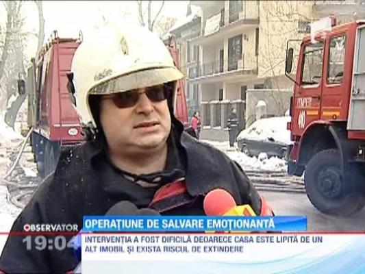 Operatiune de salvare emotionanta, in Capitala