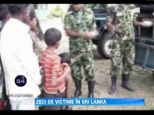 Zeci de morti in urma inundatiilor din Sri Lanka