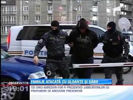 Razbunare crunta cu focuri de arma si bate, in Capitala! Angajatii unei firme de paza au trimis in spital o familie intreaga