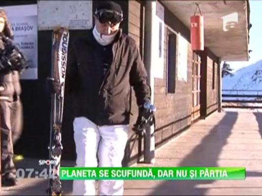 Rapidul moare, Copos se da cu schiurile