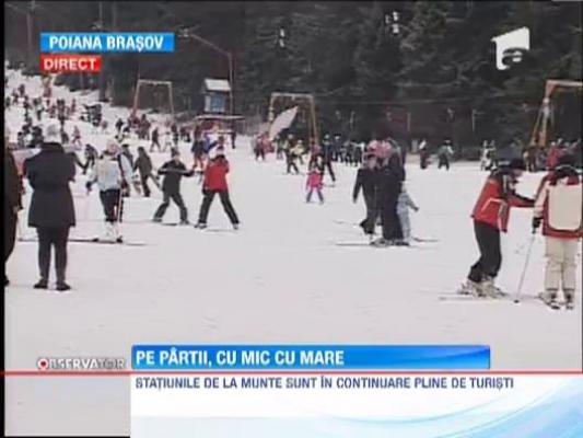 Statiunile de la munte sunt in continuare pline de turisti