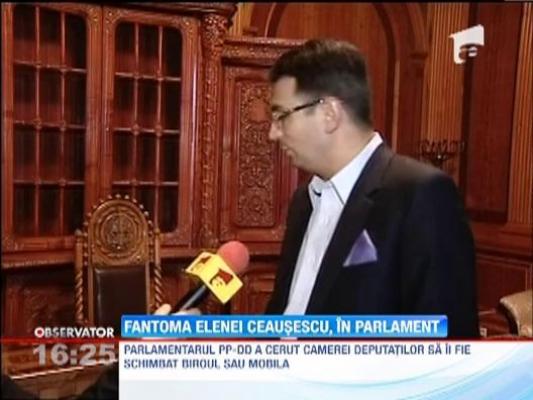 Un proaspat deputat sustine ca biroul lui este bantuit de spiritul Elenei Ceausescu!