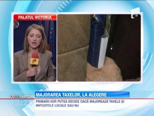 Majorarea taxele si impozitele locale, la alegere