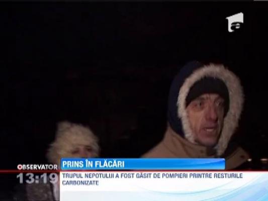 Dambovita: Un barbat a murit in flacari in propria casa