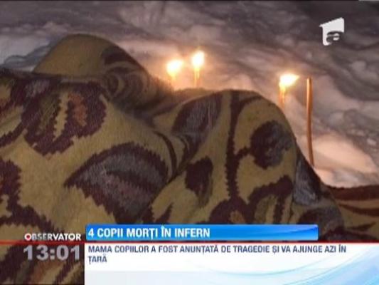 Durere fara margini intr-o comuna din Bacau! Patru frati au ars de vii in casa