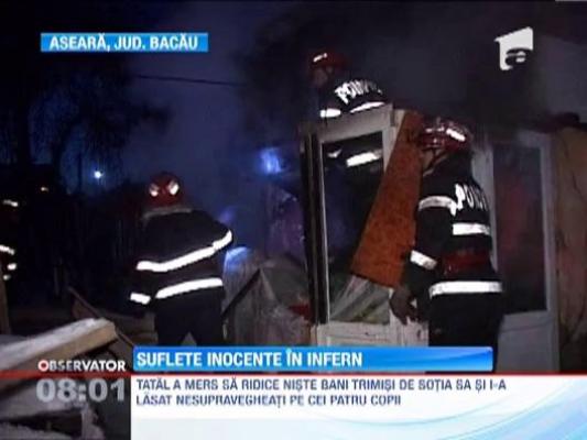 IMAGINI SOCANTE! / 4 frati carbonizati in casa