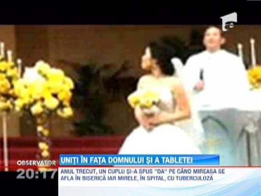 O americanca si-a facut nunta pe tableta