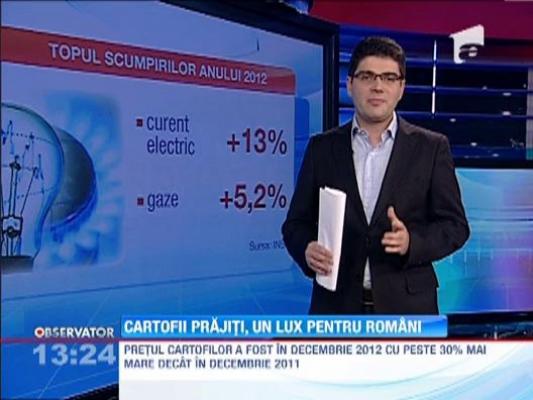 Cartofii prajiti, un lux pentru romani