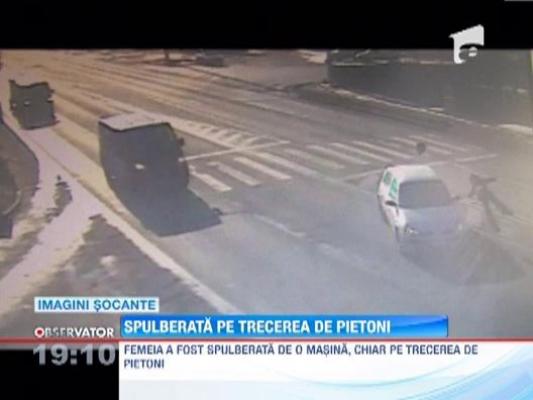 IMAGINI SOCANTE! / Spulberata pe trecerea de pietoni