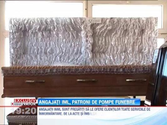 Salariatii de la Institului National de Medicina Legala s-au transformat in patroni de pompe funebre