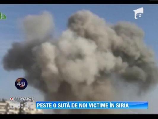 Peste o suta de noi victime in Siria