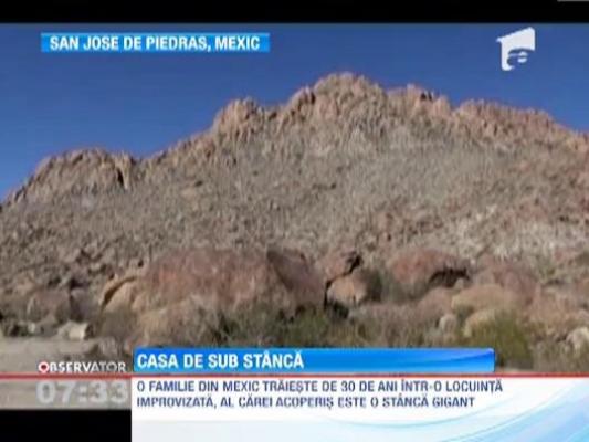 O pestera din mijlocul unui desert, casa pentru o familie din Mexic