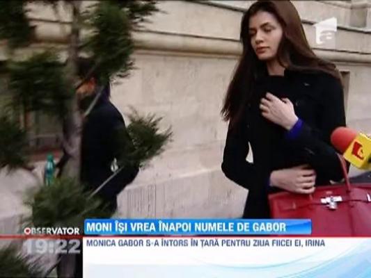 Moni isi vrea inapoi numele de Gabor
