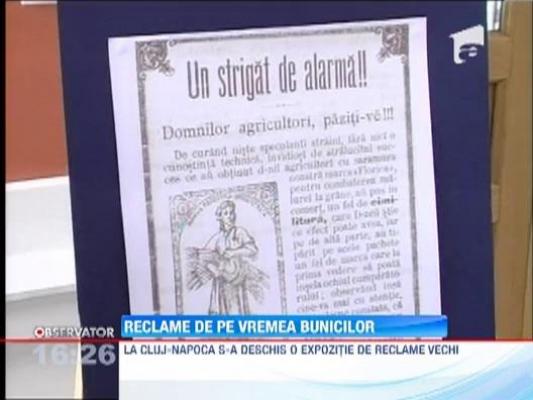 O expozitie de reclame vechi a fost deschisa la Cluj-Napoca