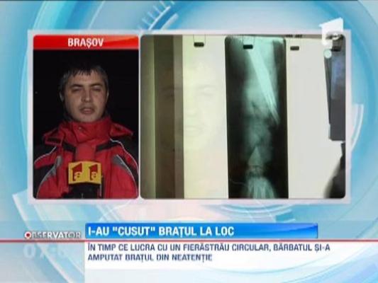 Medicii au reusit sa-i puna bratul la loc unui barbat din Covasna