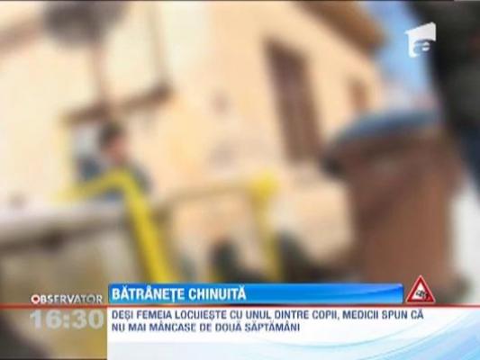 O batrana de 80 de ani a ajuns in spital flamanda si plina de rani pe corp