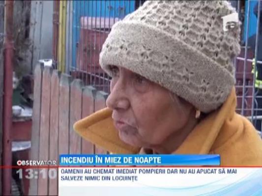 Incendiu puternic intr-un cartier din Iasi