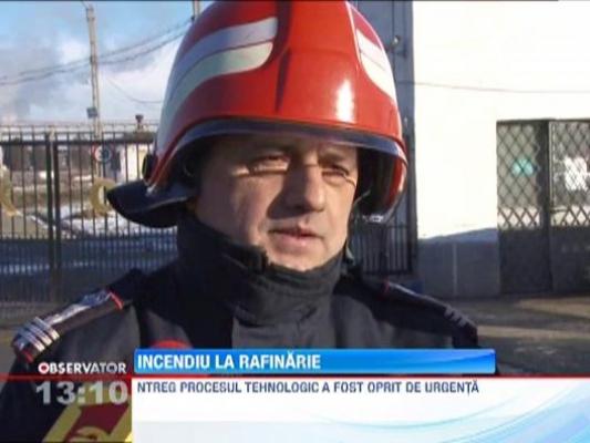 Incendiu la instalatia de cocsare a unei rafinarii din Ploiesti