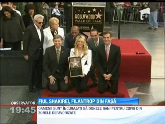 Nascut de doar doua saptamani, fiul Shakirei strange bani pentru copiii din zonele defavorizate