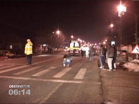 Un barbat din Bistrita Nasaud a fost spulberat de o masina, in timp ce traversa pe o trecere de pietoni