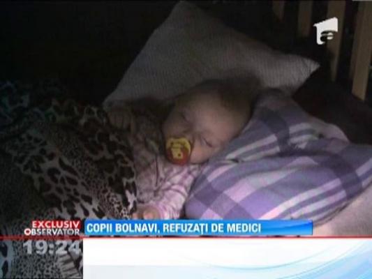 Continua chinul vaduvei din Piatra Neamt, mama a noua copii. Micutii bolnavi sunt refuzati de medici