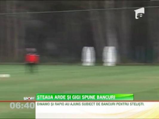 Becali se tine de bancuri