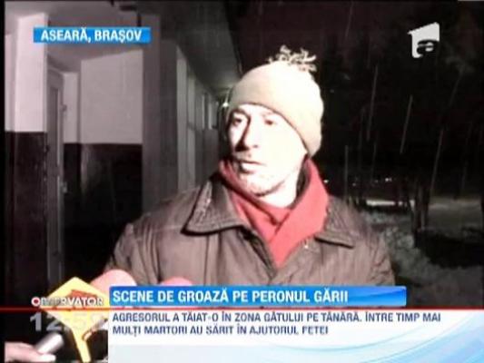 Adolescenta atacata cu un cutit si impinsa in fata trenului!