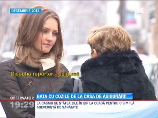 Gata cu cozile la Casa de Asigurari!