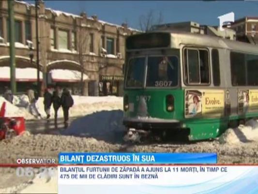 11 oameni au murit in urma furtunii de zapada care a maturat nord-estul SUA