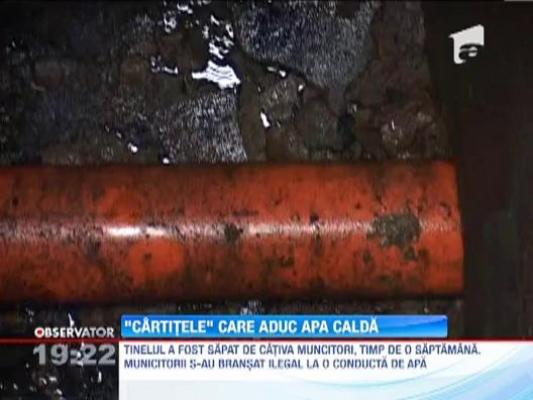 Tunel pe sub pamant ca sa aiba apa calda la robinet fara sa plateasca