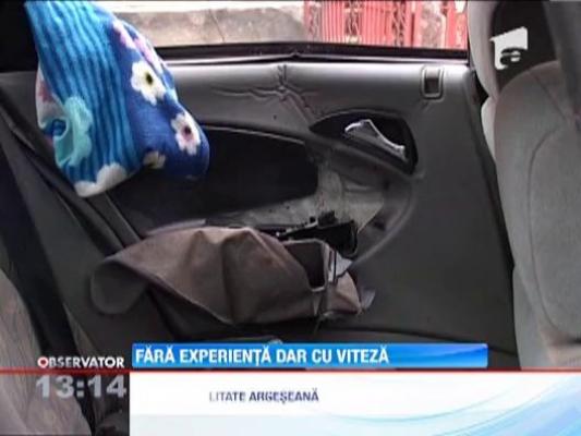 A intrat in plin intr-un microbuz