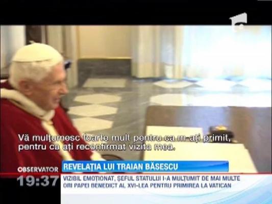 UPDATE / Traian Basescu, in vizita la Vatican
