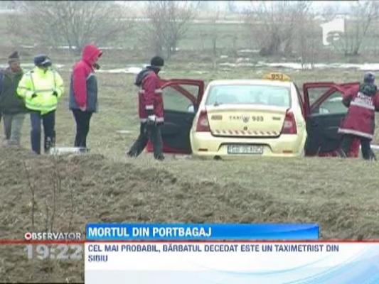 Un barbat a fost gasit mort in portbagajul unui taxi abandonat pe un camp de langa orasul Fagaras