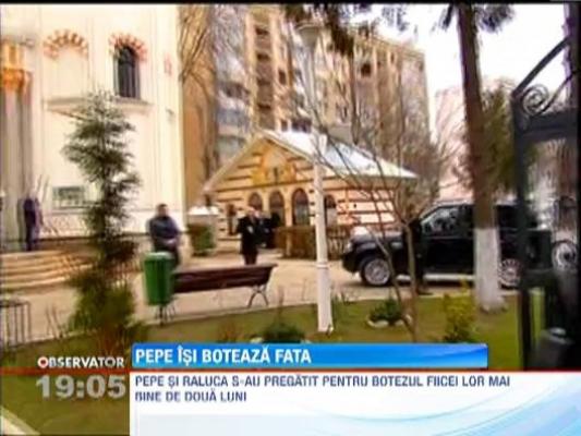 Pepe si-a botezat fetita intr-o adevarata fortareata!