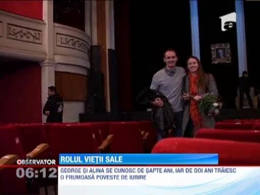 Si-a cerut iubita in casatorie pe scena teatrului din Pitesti